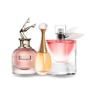 Box of 3 Perfumes: Jean Paul Gaultier SCANDAL, Dior J'ADORE & Lancôme LA VIE EST BELLE (Eau de Parfum)