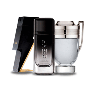 Box of 3 Fragrances: BAD BOY, 212 VIP BLACK, and Paco Rabanne INVICTUS (Eau de Parfum)